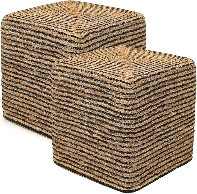 REDEARTH · Cube Pouf Foot Stool Ottoman by REDEARTH