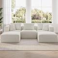 Novilla 106" Modular Sectional Sofa, Modern Cloud Sectional Couch by Novilla
