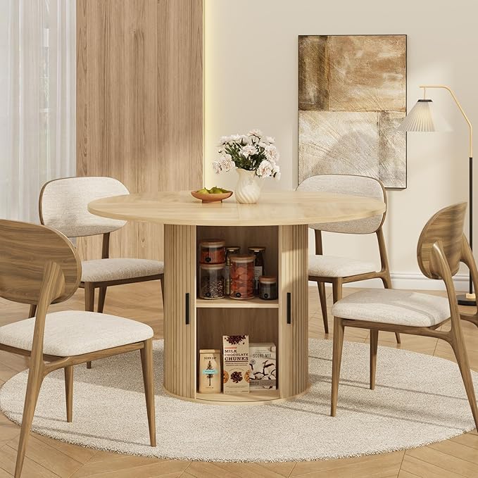 GarveeHome 47'' Round Dining Table - Image 7