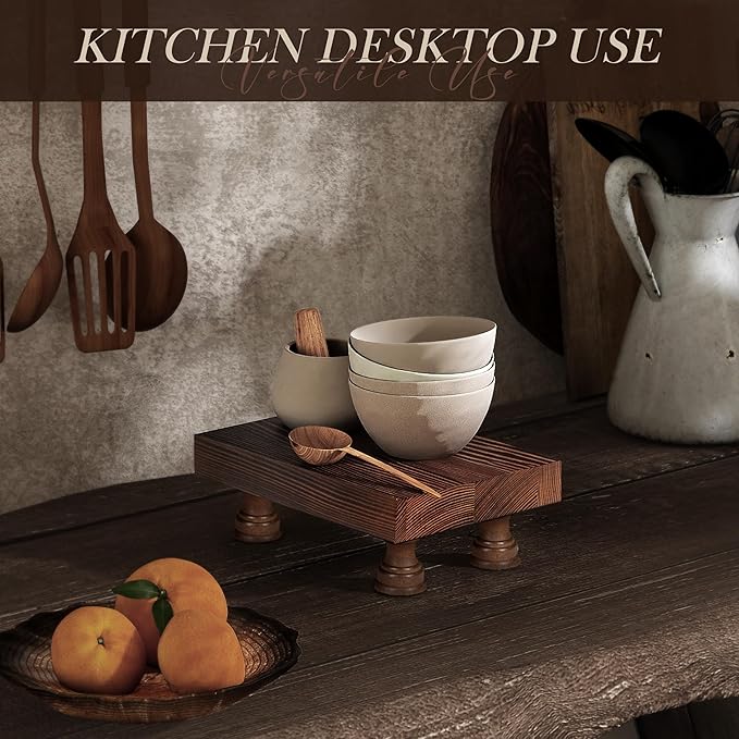 EOSAHR Farmhouse Pine Wood Risers - Image 4