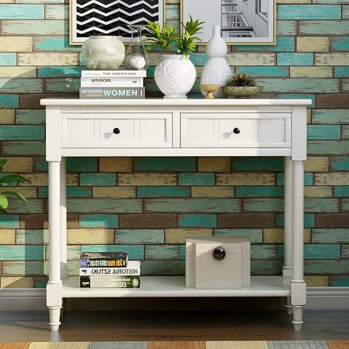 Harper & Bright Designs TREXM Daisy Series Console Table Traditional Design - Image 3