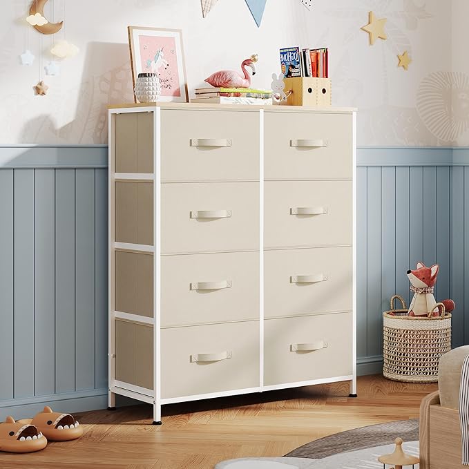WLIVE Fabric Dresser for Bedroom, Tall Dresser - Image 8