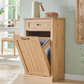 IFGET Tilt Out Trash Can Cabinet, 10 Gallon Farmhouse Laundry Hamper Cabinet by IFGETEnrichYourLivingSpace