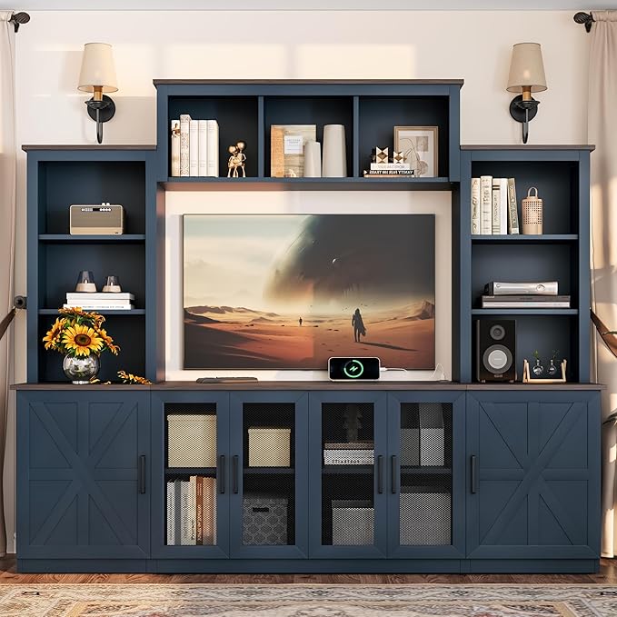 LUMISOL 4-Piece Entertainment Center Wall Unit by LUMISOL