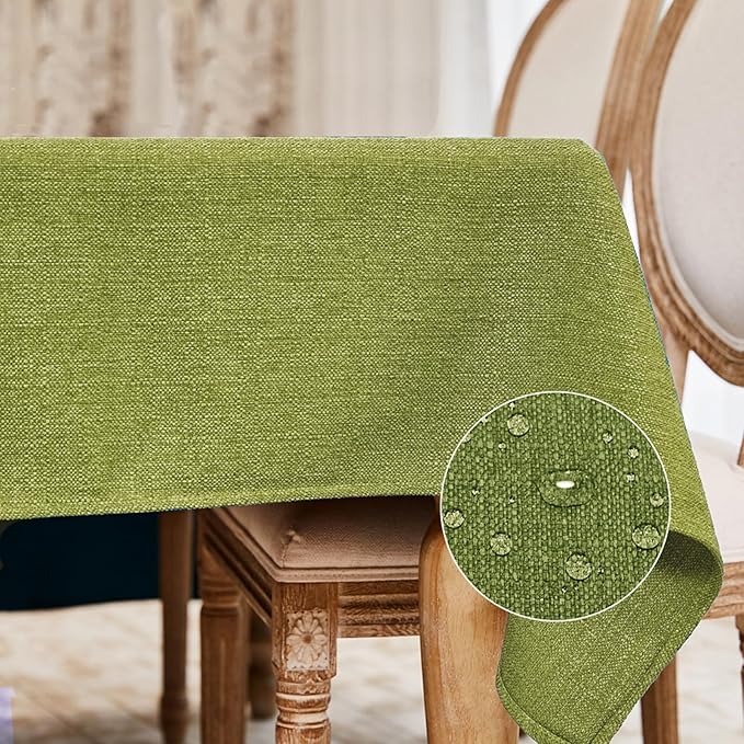 BALCONY & FALCON Rectangle Tablecloth Washable Wrinkle Resistant and Water by BALCONYFALCON