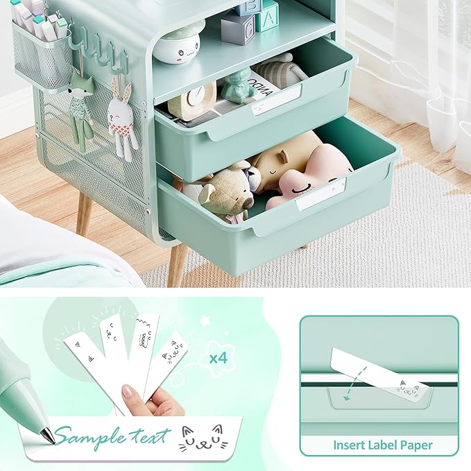 SYKIARIOL Kids Nightstand, Cute End Table - Image 4