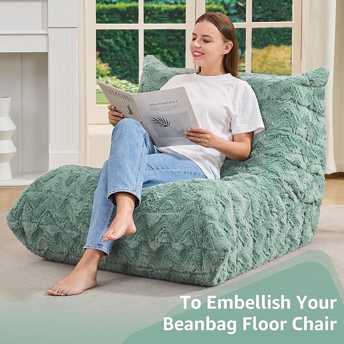Bean Bag Chairs for Adults Giant Bean Bag Chair Memory Foam BeanBag Chair Bean - Image 6