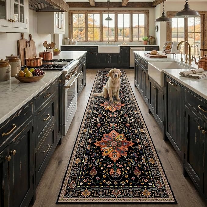RELEANY Area Rugs 2'x10' Runner Rug Non Slip Washable by RELEANY