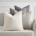 MIULEE Timeless Neutral Pillow Covers 18x18 Inch Set of 4 Mid Century Modern by MIULEE