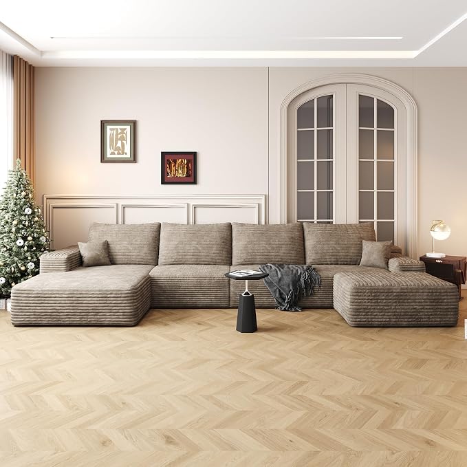 136" Sectional Couches for Living Room Cloud Couch Sofa - Image 8