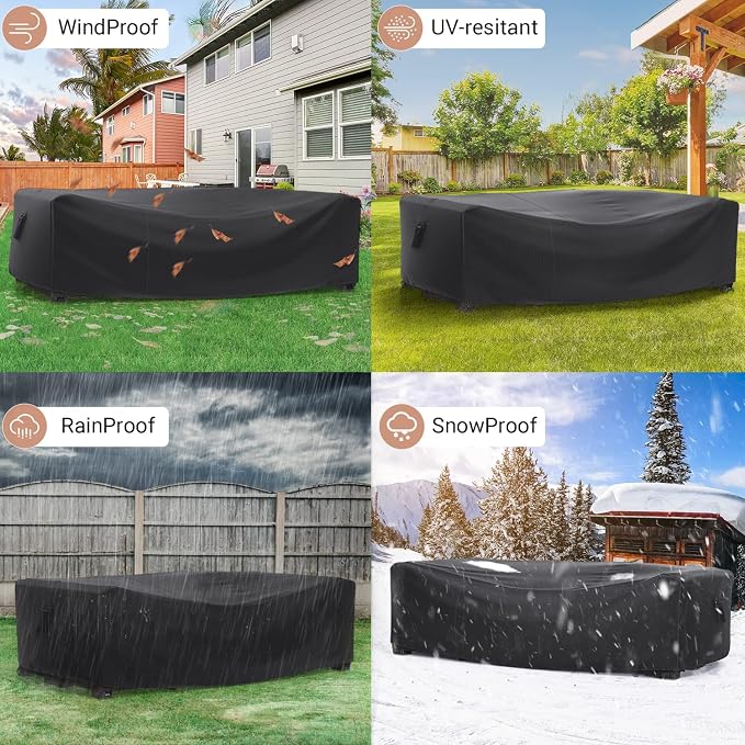Heavy Duty Patio Furniture Covers Waterproof, Mrrihand Patio Furniture Outdoor - Image 6