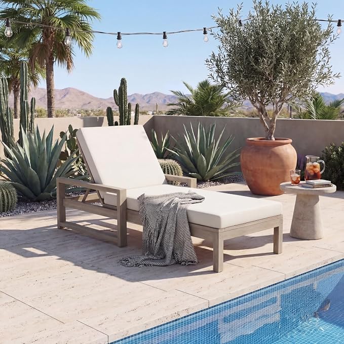 Outdoor Chaise Lounge Chair, Patio Chaise Lounge Recliner by OwnMidcenzarQuality