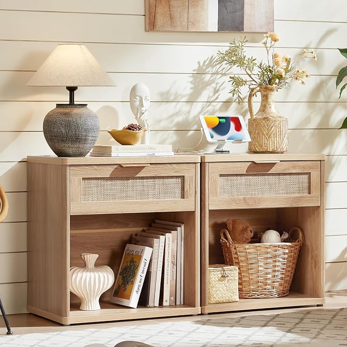 LEYAOYAO Rattan Nightstand - Image 5
