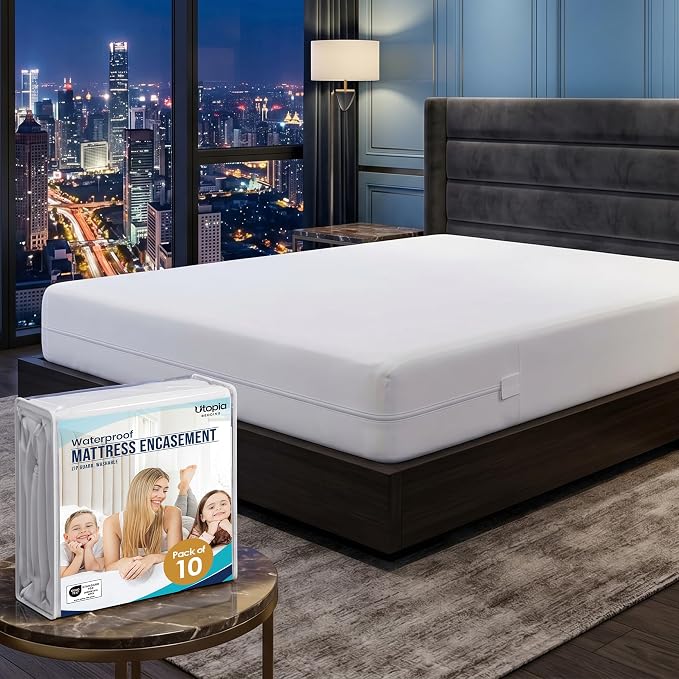 Utopia Bedding Waterproof Mattress Protector Full XL Size, Zippered Mattress by UTOPIABEDDING