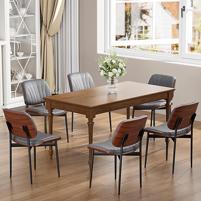 YaFiti Dining Chairs Set of 8, Dining Room and Kitchen Chairs, Mid Century - Image 8