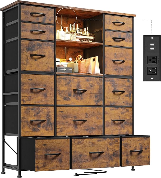 EnHomee 51" H Dresser with 15 Drawers Dresser by EnHomee