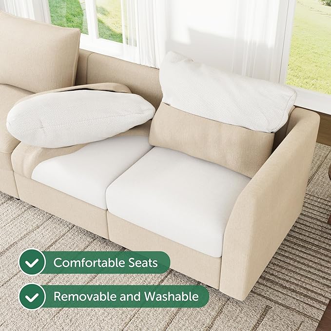 HONBAY Modular Sectional Sofa Sleeper Couch - Image 6