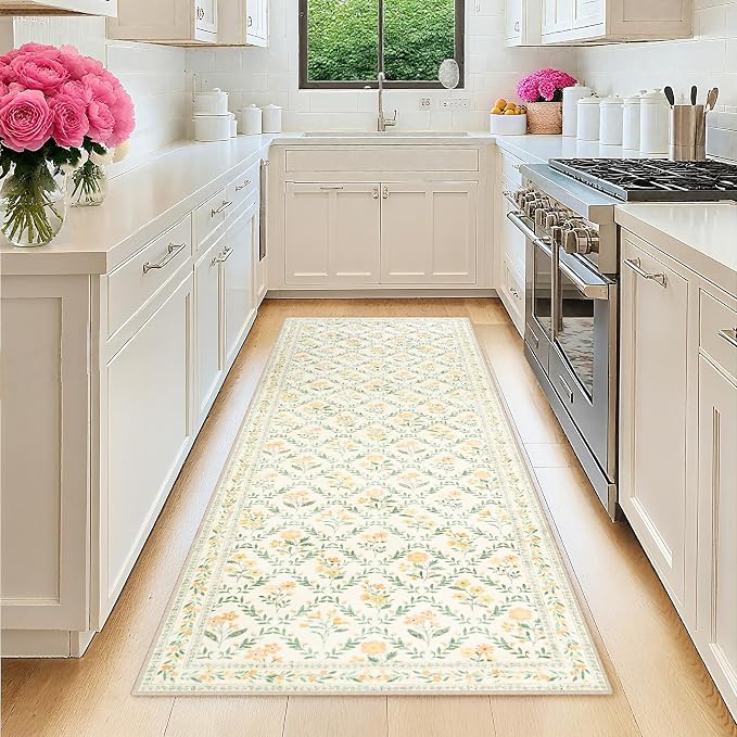 Runner Rug for Entryway: 2x6 Kitchen Rugs Non Slip Washable Ultra-Thin Soft by PLHXFRSoftAreaRugs