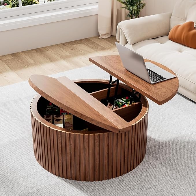 Fsbecl Fluted Lift Top Coffee Table - Image 3