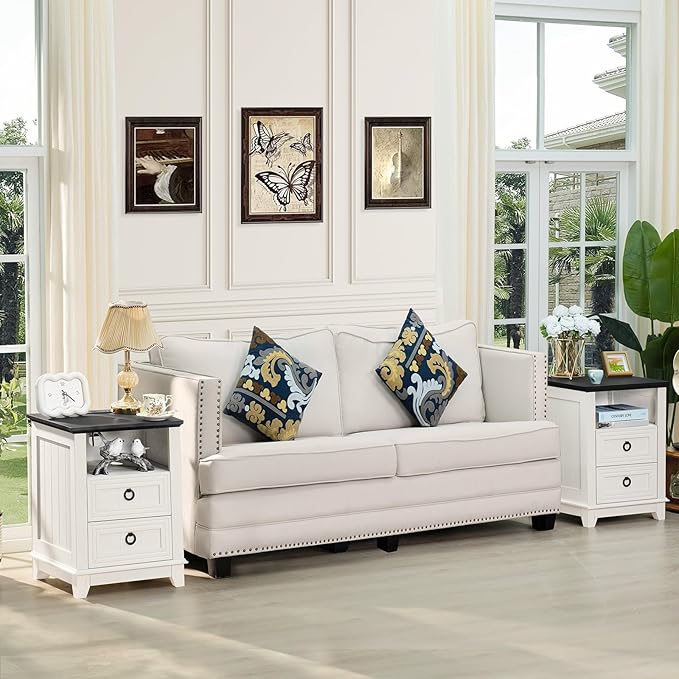 Farmhouse Coffee Table Set of 3, Furniture Set - Image 6