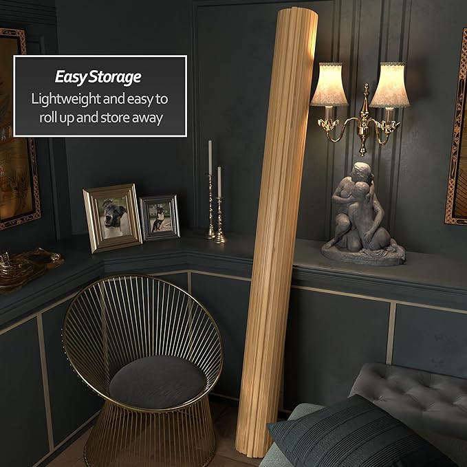 7 ft. Tall Reversible Bamboo Wave Screen - Image 5