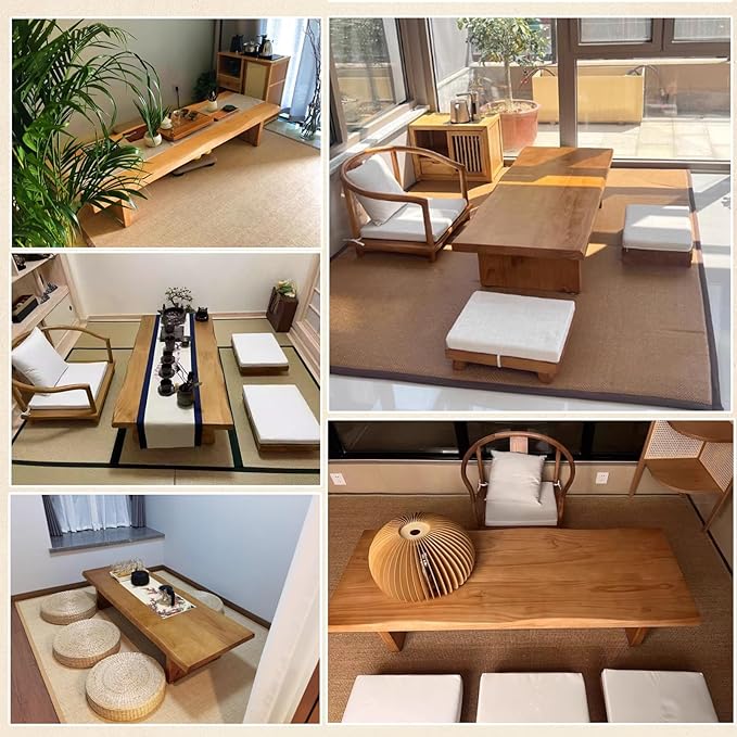 Solid Wood Low Coffee Tea Table - Image 6