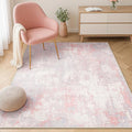 RELEANY Washable Area Rugs 4'x6' Non-Slip Modern Abstract Soft by RELEANY