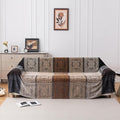 Boho Throw Blanket, Chenille Jacquard Tassels Throw Blankets by Bofree