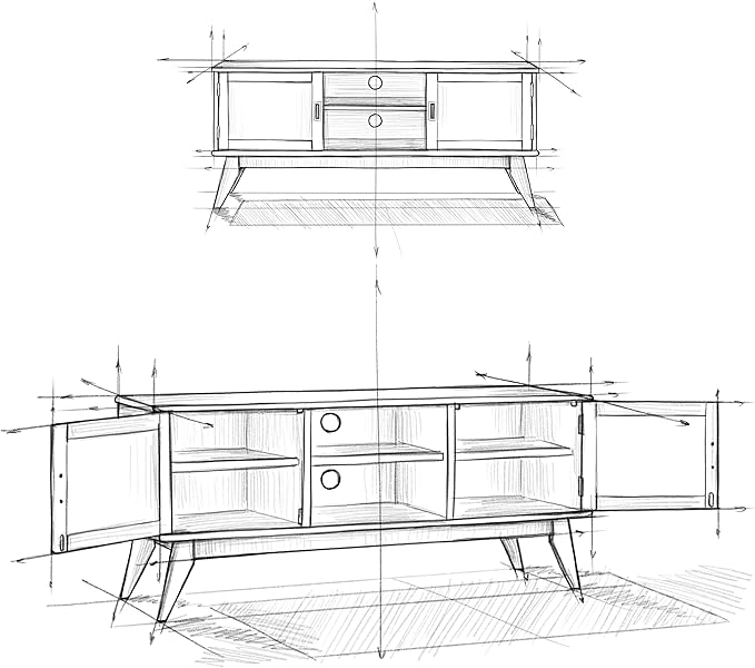 SIMPLIHOME Draper TV Stand - Image 2
