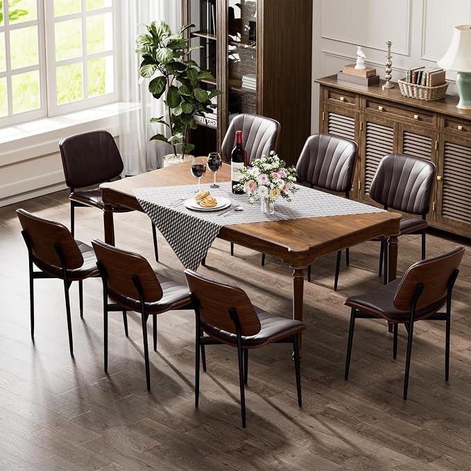 YaFiti Dining Chairs Set of 4, Dining Room and Kitchen Chairs, Mid Century - Image 7