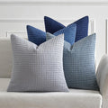 MIULEE Blue Decorative Pillow Covers 20x20 Inch Set of 4 Boho Western Farmhouse by MIULEE