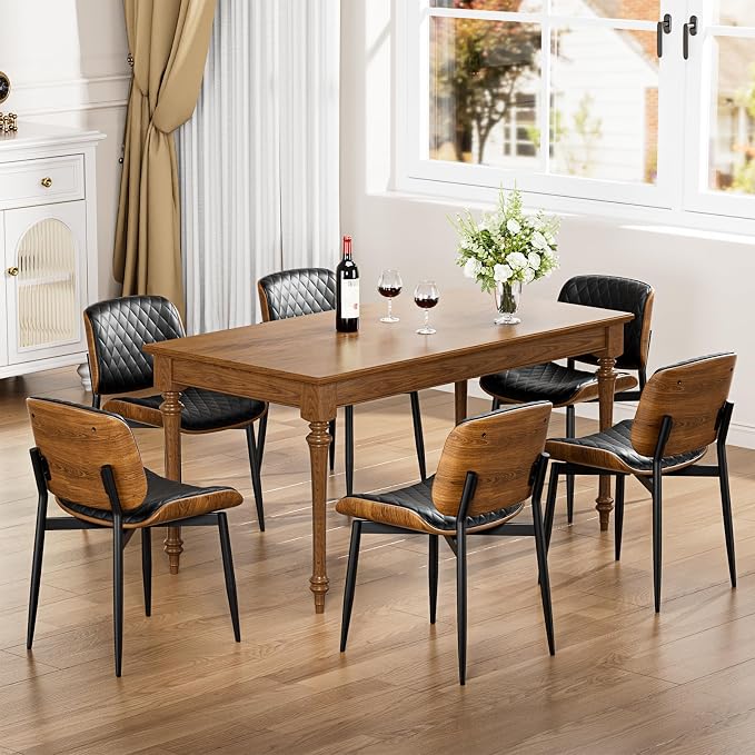 YaFiti Dining Chairs Set of 4, Mid Century Modern Accent Dining Room and - Image 4