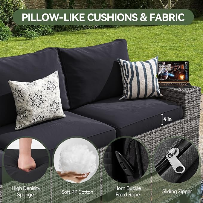 Aoxun Outdoor Patio Furniture Set - Image 5