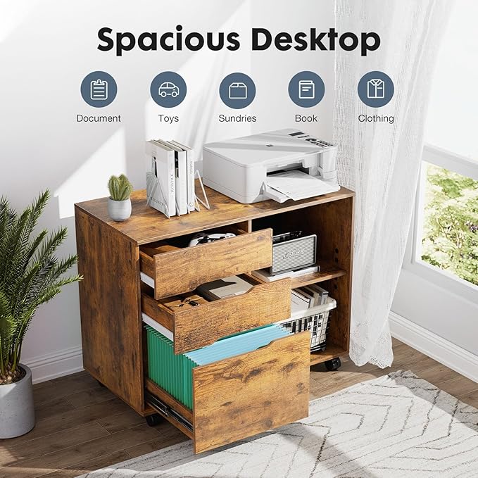 DUMOS Rolling File Cabinet - Image 3