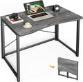 Huuger Folding Desk for Small Spaces, 31.5 Inch Foldable Computer Table by Huuger