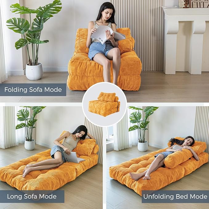 MAXYOYO Folding Sofa Bed, Convertible Sleeper Chair - Image 3