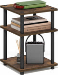 Furinno Turn-N-Tube Side Table, 3-Tier Square Modern End Table, Toolless Open by Furinno-FitsYourSpaceFitsYourBudget