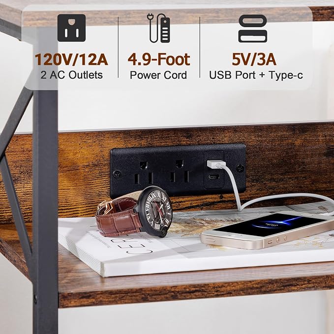 AMHANCIBLE Record Player Stand - Image 3