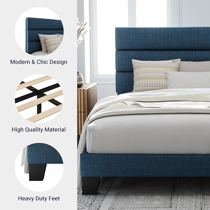 Allewie Queen Size Platform Bed Frame - Image 6