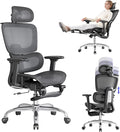 Office Chair with Footrest, Ergonomic Chair with 3D Headrest, Computer Chair by LarkLeavesOfficial
