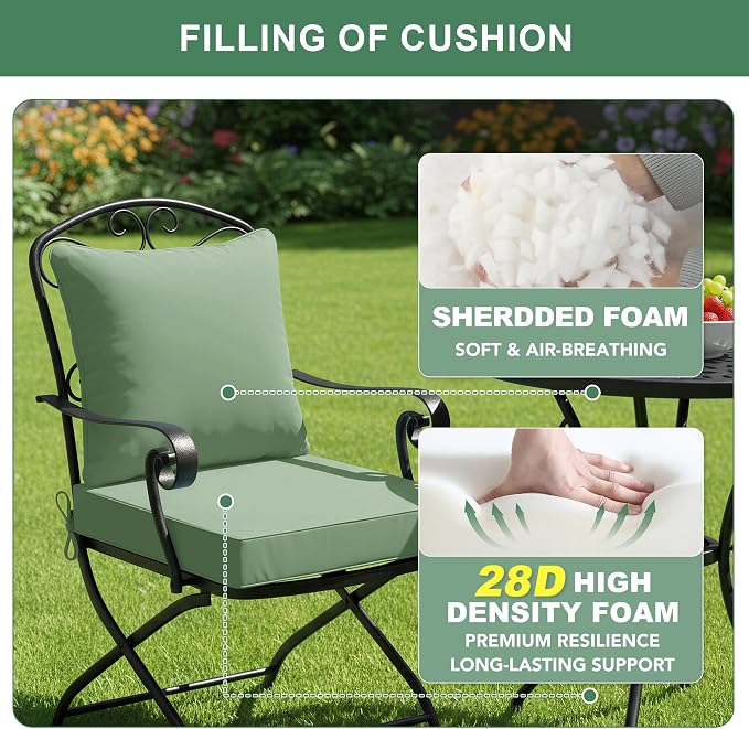 Summsun Waterproof Outdoor Patio Cushions - Image 4