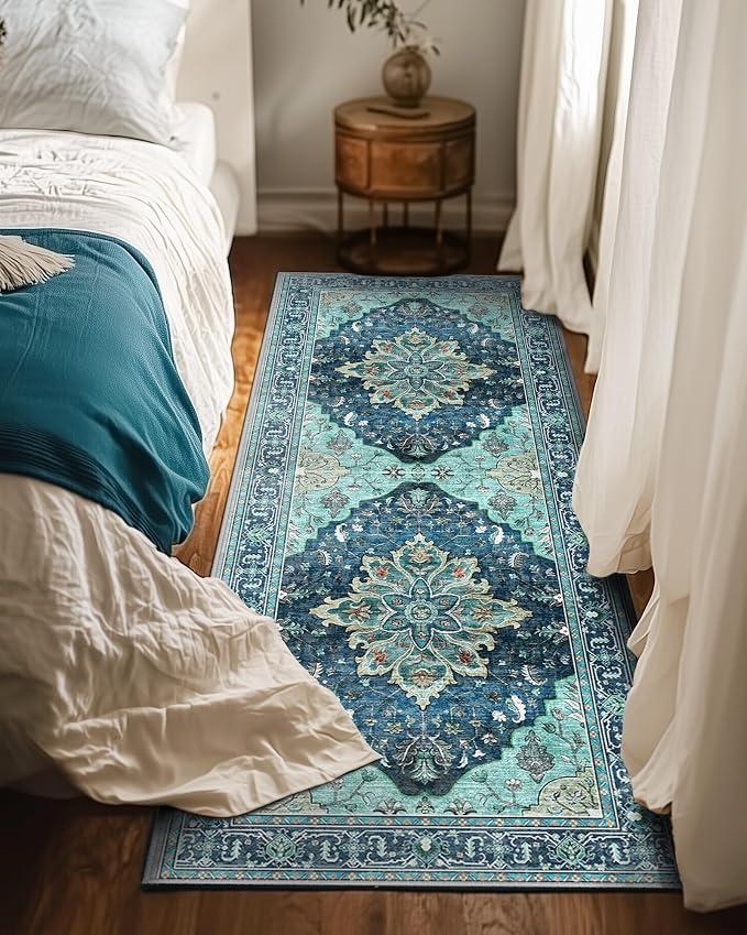 RELEANY Area Rugs 2'x6' Runner Rug Non Slip Washable - Image 2