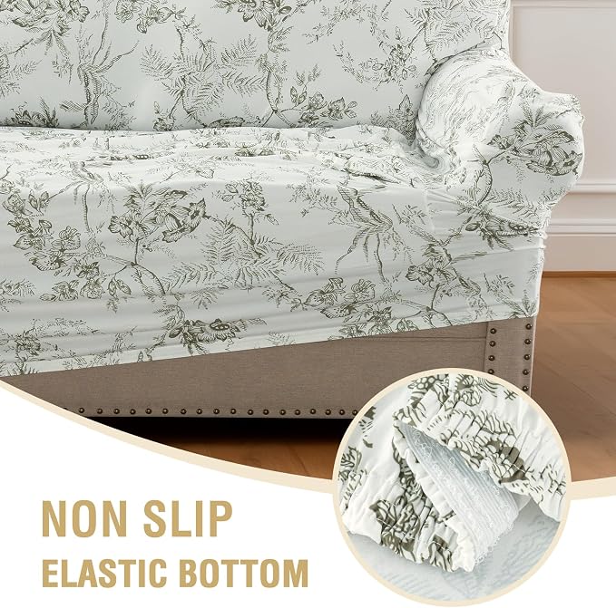 H.VERSAILTEX Floral Pattern Couch Covers - Image 7