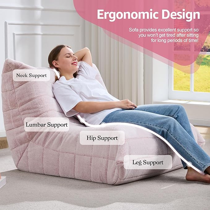Bean Bag Chairs for Adults Giant Bean Bag Chair Memory Foam BeanBag Chair Bean - Image 5