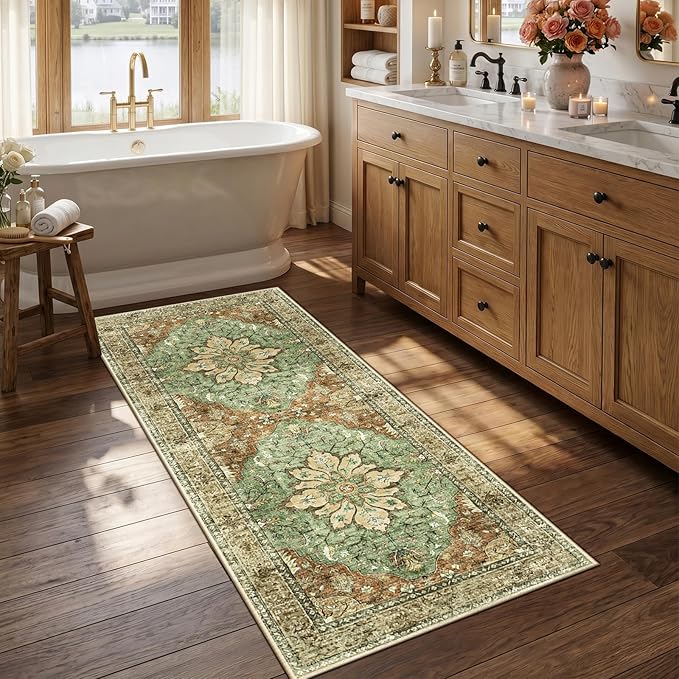 RELEANY Area Rugs 2'6"x5' Runner Rug Non Slip Washable - Image 2