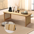 Foldable Japanese Floor Table Lightweight, No Assembly Required, Eco-Friendly by Unknown