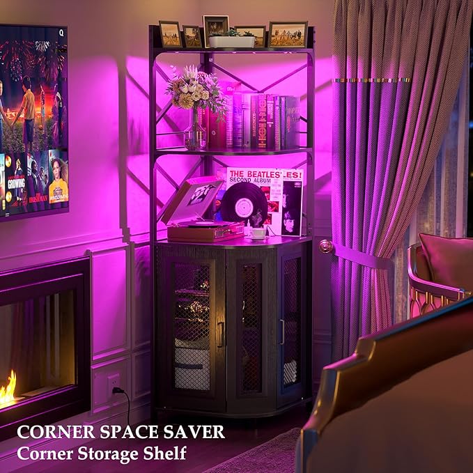 Aheaplus Corner Bar Cabinet - Image 5