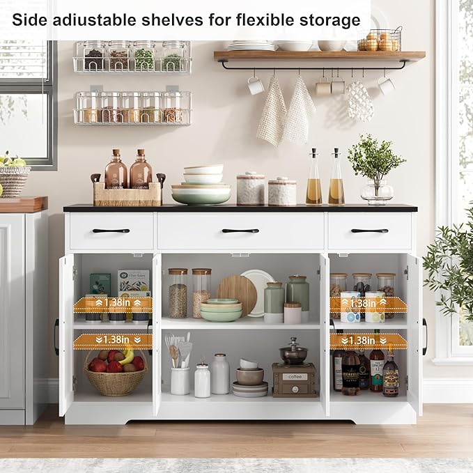 HOSTACK Buffet Sideboard Cabinet - Image 6
