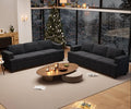 YOUDENOVA 2 Piece Set Comfy Sofa Couch, 2 3-Seater Sofa by YOUDENOVA
