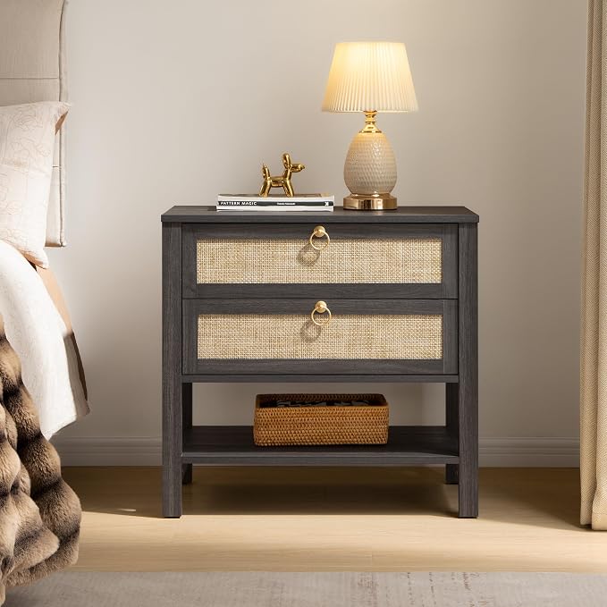 SICOTAS Night Stands Set of 2 for Bedroom, Large Bedside Tables - Image 6